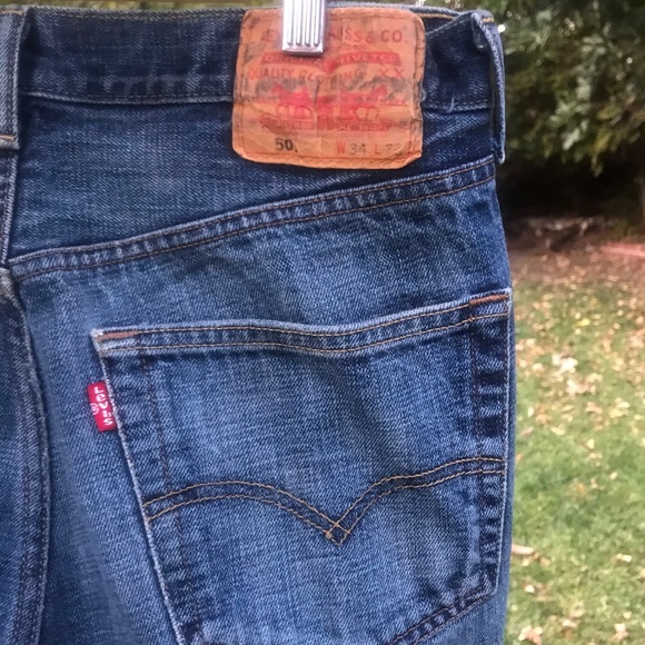 Levi’s Original Button Fly 501 Jeans, Size 34X32 - Picture 2 of 8